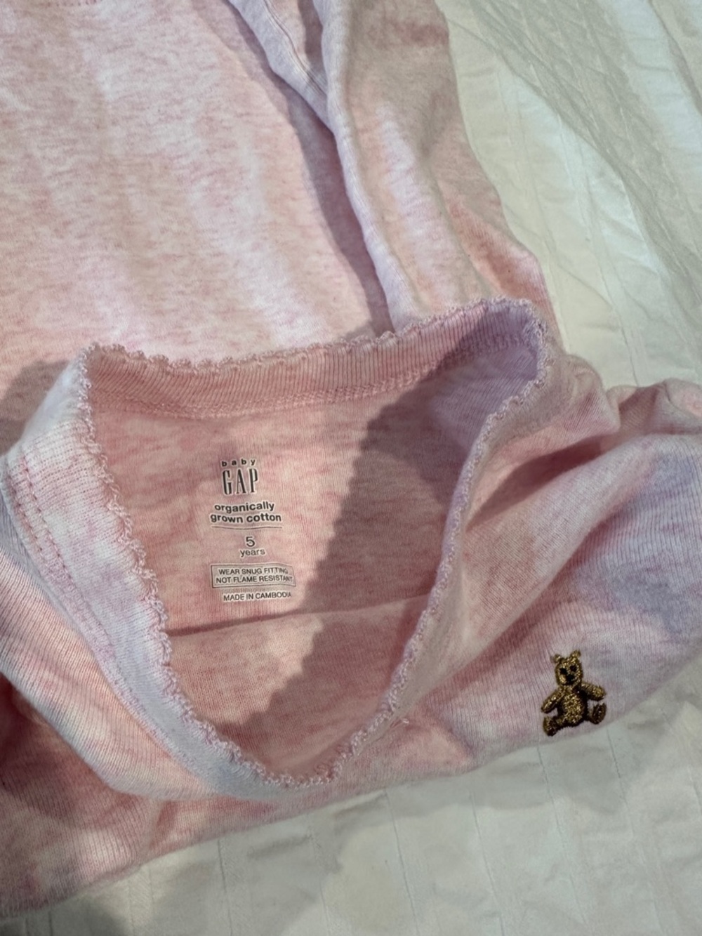 GAP Soft Pink Organic Cotton PJs